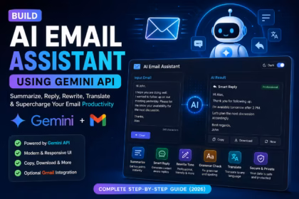 AI email assistant tutorial interface