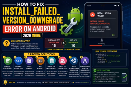 How to fix Android install error