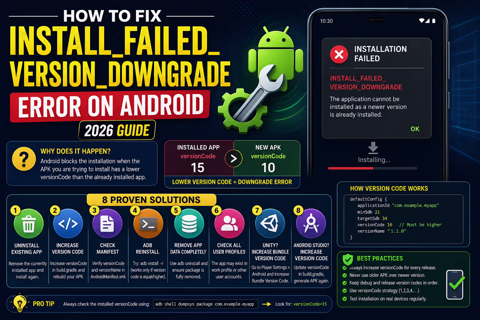 How to fix Android install error