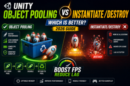 🎮 OBJECT POOLING vs INSTANTIATE | ⚡ BOOST UNITY PERFORMANCE