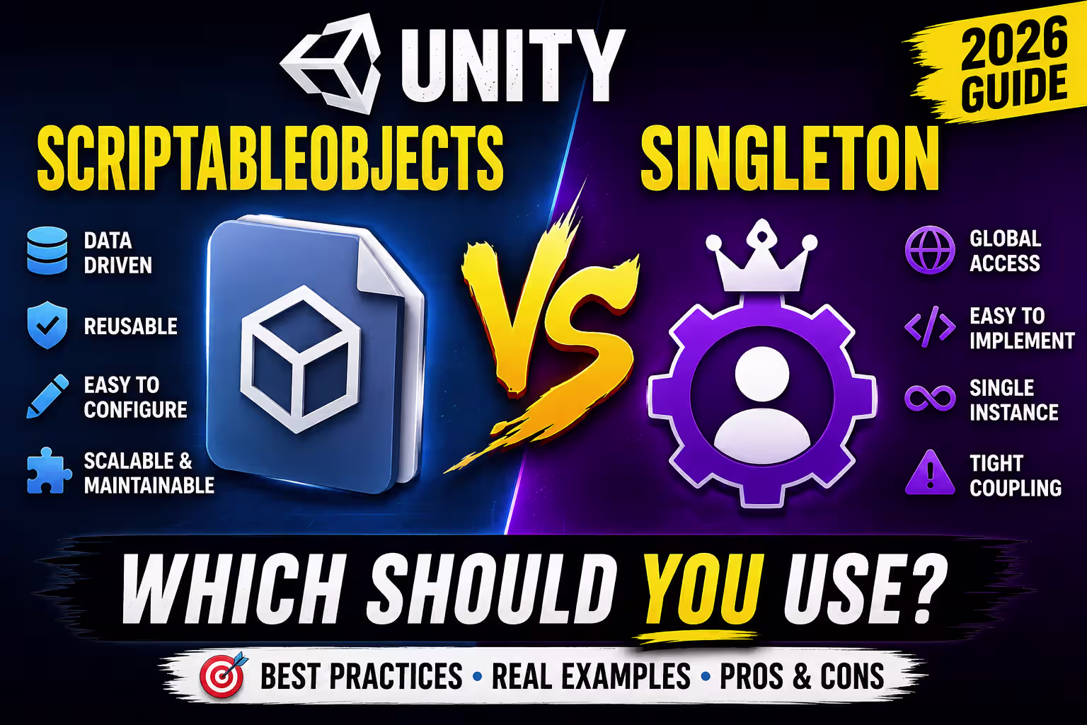 Unity ScriptableObjects vs Singleton