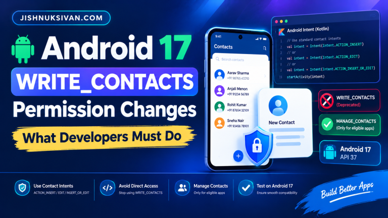 Android 17 Contacts Permission Guide
